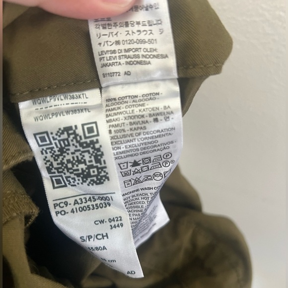 Levi’s Baggy Surplus Army Green Long‎ Sleeve Utility Jumpsuit Size Small - Picture 16 of 16